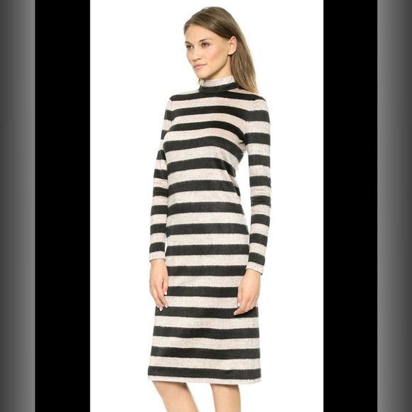 Tibi New York Sweater Dress striped long-sleeve size 4 - Picture 1 of 8